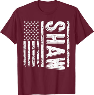 Shaw Last Name Funny Surname Team Shaw Family T-Shirt - T-Shirt | Maroon
