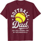 Softball Dad Like Baseball But With Bigger Balls Fathers Day T-Shirt - T-Shirt | Maroon
