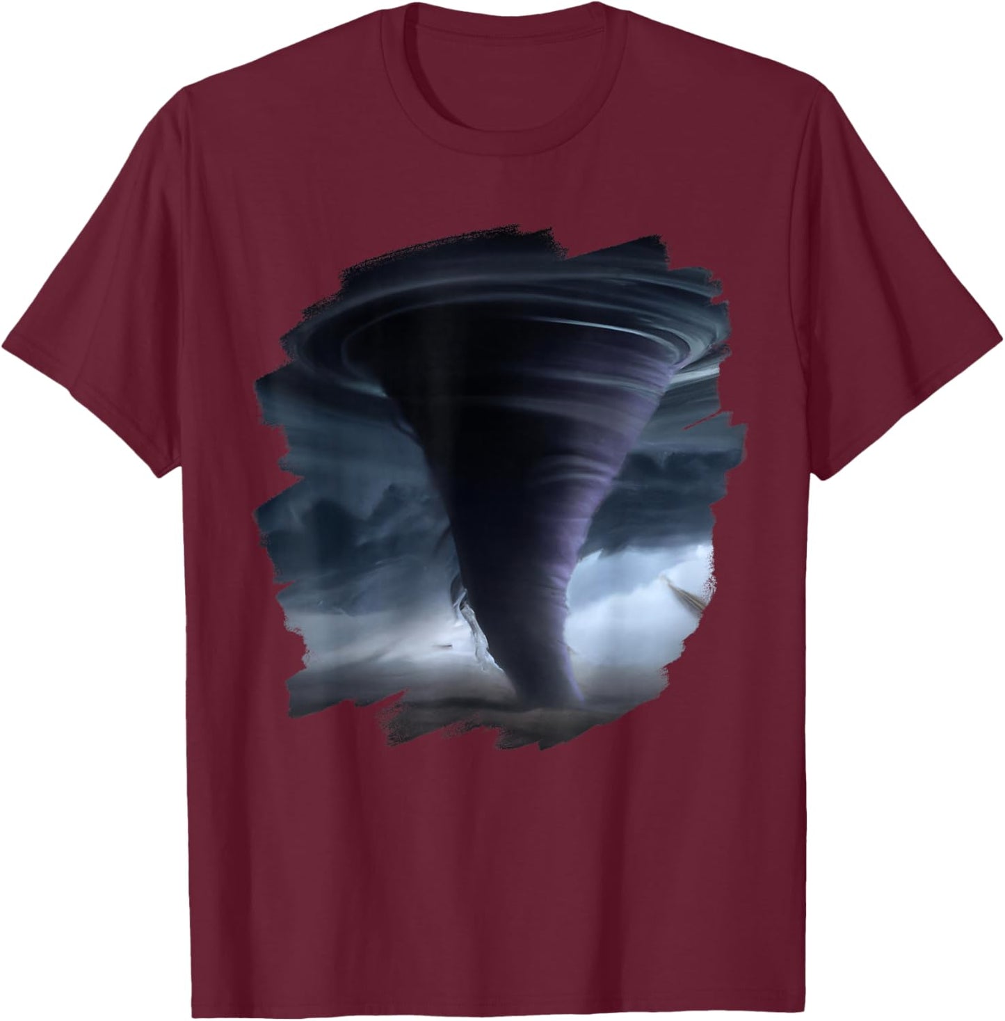 Tornado Storm Tornados Nature Weather Chaser Meteorologist T-Shirt - T-Shirt | Maroon