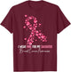 I Wear Pink For My Daughter Breast Cancer Awareness T-Shirt - T-Shirt | Maroon