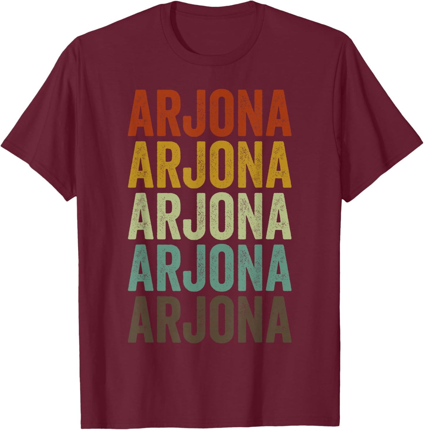 Arjona Retro City T-Shirt - T-Shirt | Maroon