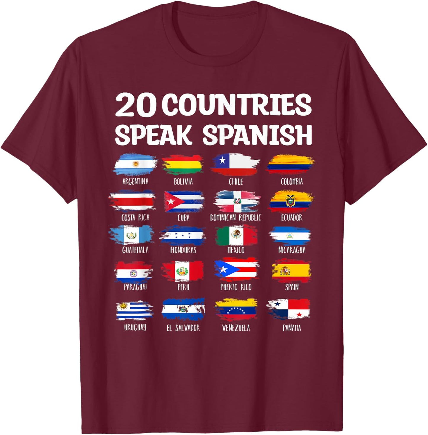 Hispanic Heritage Month Teacher Latin Heritage School kids T-Shirt - T-Shirt | Maroon