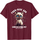 Purr-aise God He is Purr-fect Siamese Cat Men Women T-Shirt - T-Shirt | Maroon