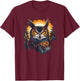 Great Horned Owl T-Shirt - T-Shirt | Maroon