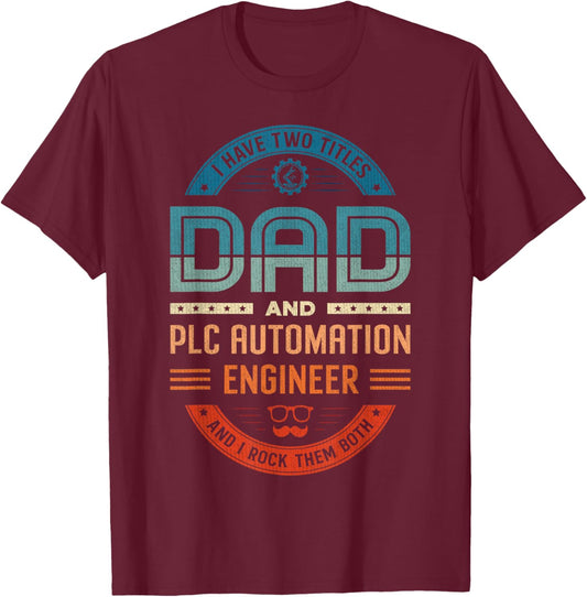 Controls Engineer HMI PLC Programmer PLC Automation Engineer T-Shirt - T-Shirt | Maroon