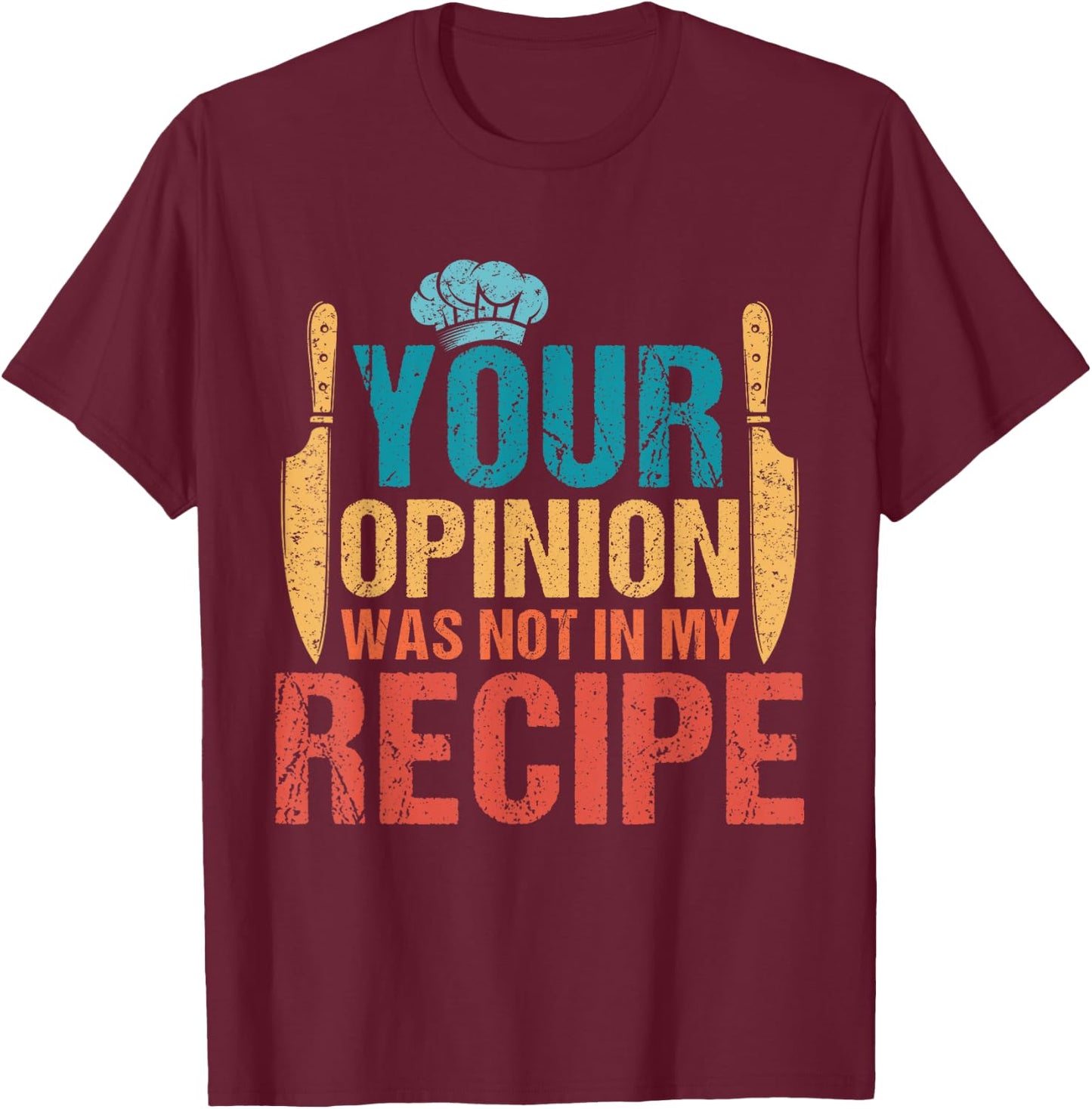 Funny Chef Culinary Cook Lover Recipe Design Women T-Shirt - T-Shirt | Maroon