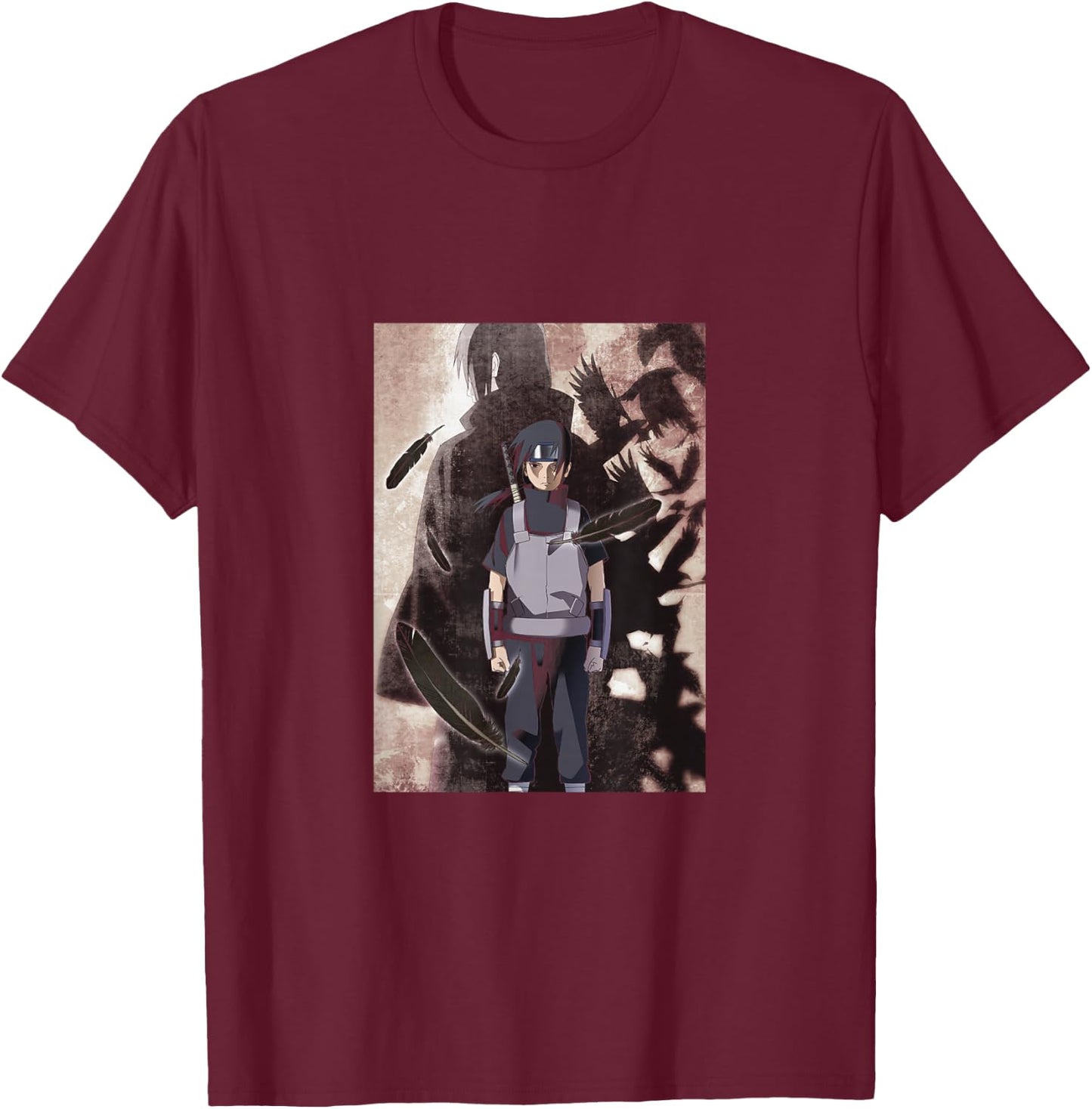 Naruto Shippuden Anbu Itachi Uchiha Small T-Shirt - T-Shirt | Maroon