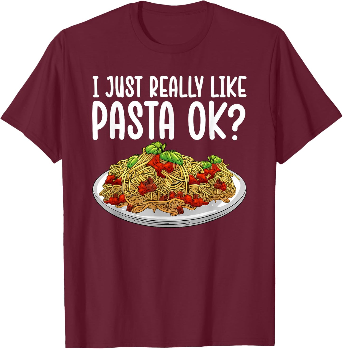 Best Pasta Art Women Kids Italian Dish Pasta Lover T-Shirt - T-Shirt | Maroon