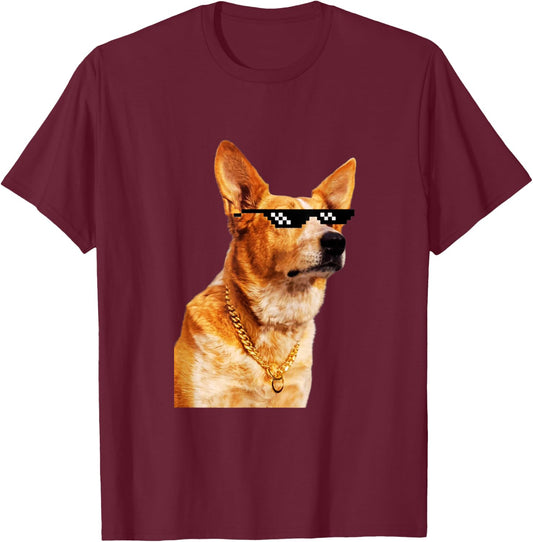 Red Heeler Gifts w/ Attitude Funny Cattle Dog Heeler Apparel T-Shirt - T-Shirt | Maroon