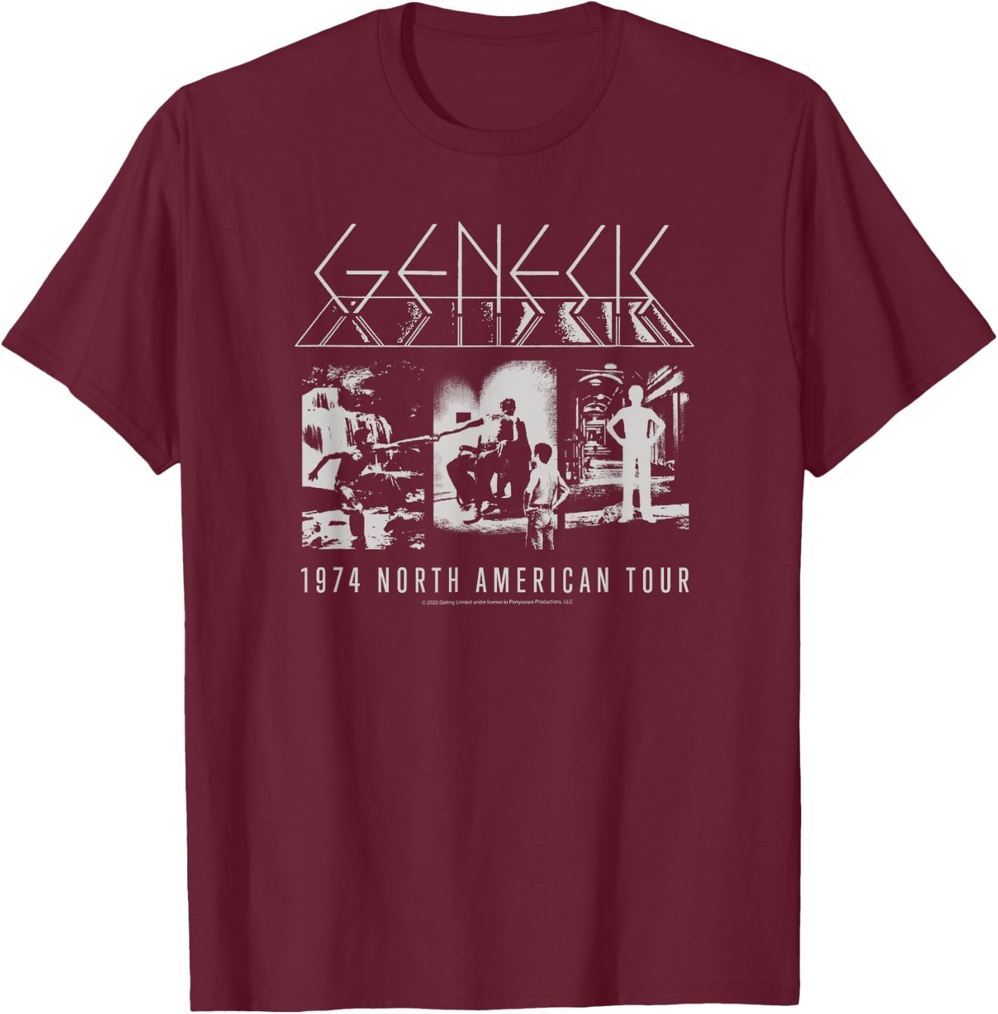 Genesis - North American Tour T-Shirt - T-Shirt | Maroon