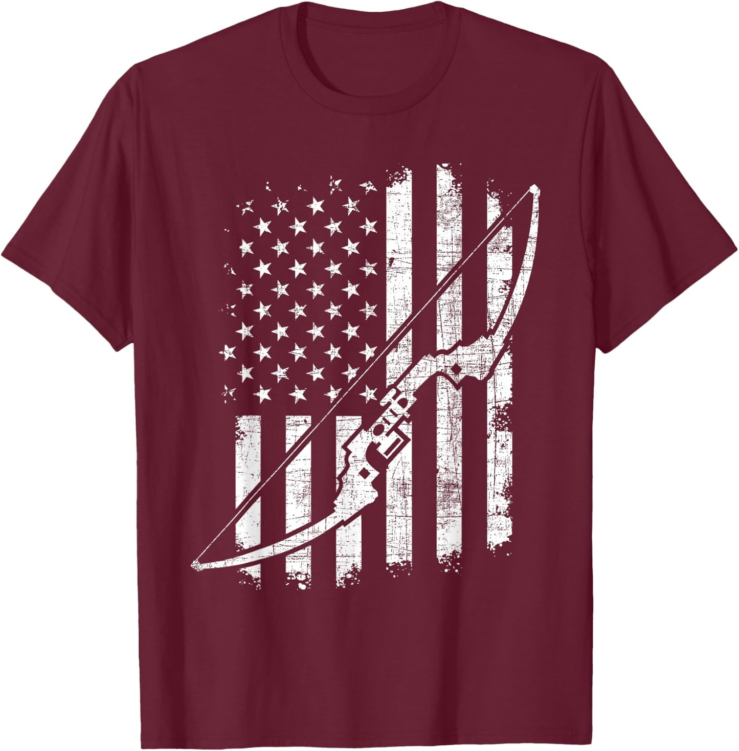 Camo Bowhunting - Archery Lover Archer Bowman T-Shirt - T-Shirt | Maroon