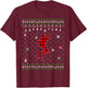 Red Plaid Quetzal Lover Funny Ugly Christmas Sweater T-Shirt - T-Shirt | Maroon