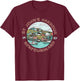 St. John's Harbour Fishing Village Est 1497 Newfoundland T-Shirt - T-Shirt | Maroon
