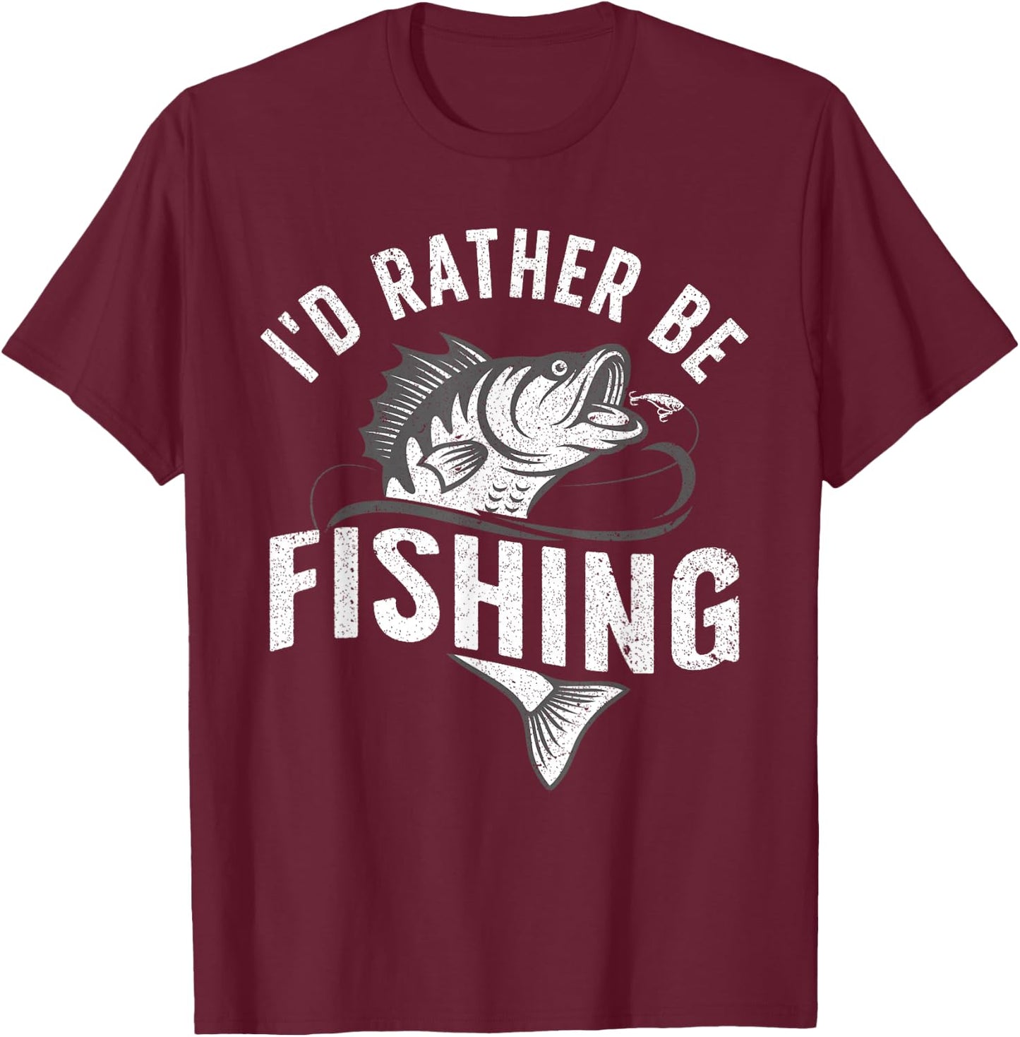 Funny Fishing Novelty Design Women Kids Fish Lovers Small T-Shirt - T-Shirt | Maroon