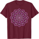 Mandala Sacred Energy Yoga Prana Art Mantra Om Good Vibe T-Shirt - T-Shirt | Maroon