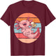 Axolotl loves Beer I Love Beer A-Lotl Axolotl fans Drinks T-Shirt - T-Shirt | Maroon