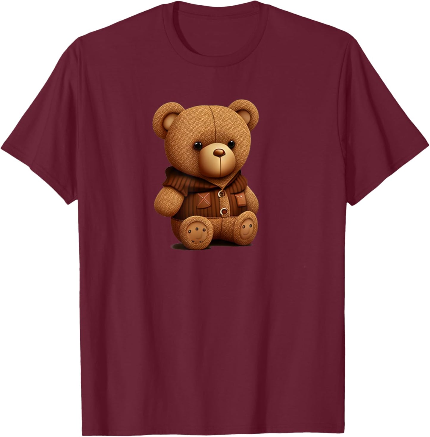 Funny Teddy Bear T-Shirt - T-Shirt | Maroon