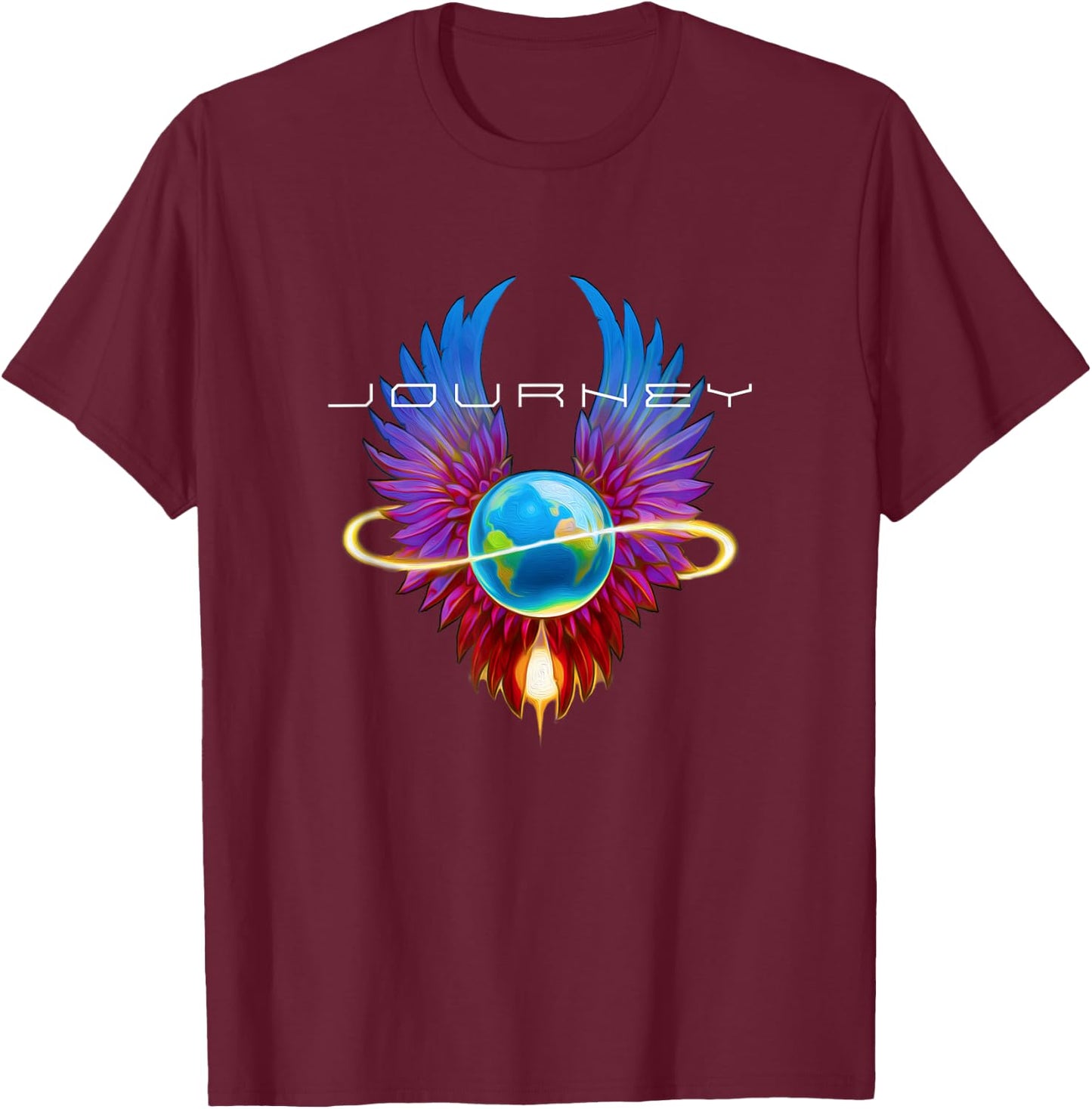 Journey Infinity Wings T-Shirt - T-Shirt | Maroon