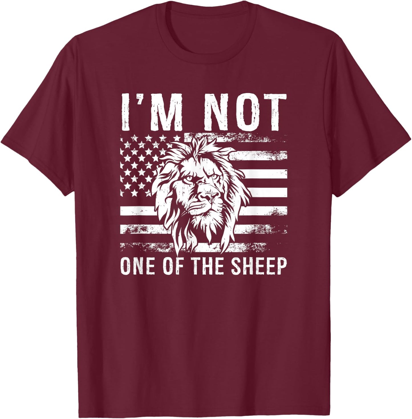 I Am Not One Of The Sheep T-Shirt - T-Shirt | Maroon