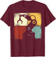 Robot Robotics Engineer Retro Vintage T-Shirt - T-Shirt | Maroon