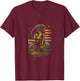 Memorial Day Veteran African American USA Flag 4th of July Men T-Shirt - T-Shirt | Maroon