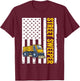Street Sweeper Truck USA Flag Street Sweeper Women Men T-Shirt - T-Shirt | Maroon