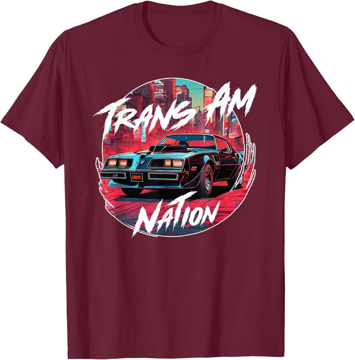 Trans Am Muscle Car American Muscle Trans Am Nation T-Shirt - T-Shirt | Maroon
