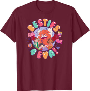 Turning Red - Besties 4 Eva T-Shirt - T-Shirt | Maroon