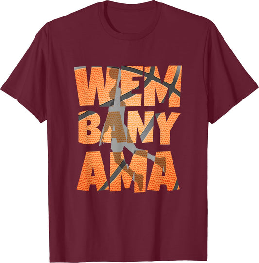 Wembanyama Basketball Amazing Gift Fan T-Shirt - T-Shirt | Maroon