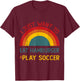 Funny I just want to eat hamburger and Play Soccer Christmas T-Shirt - T-Shirt | Maroon
