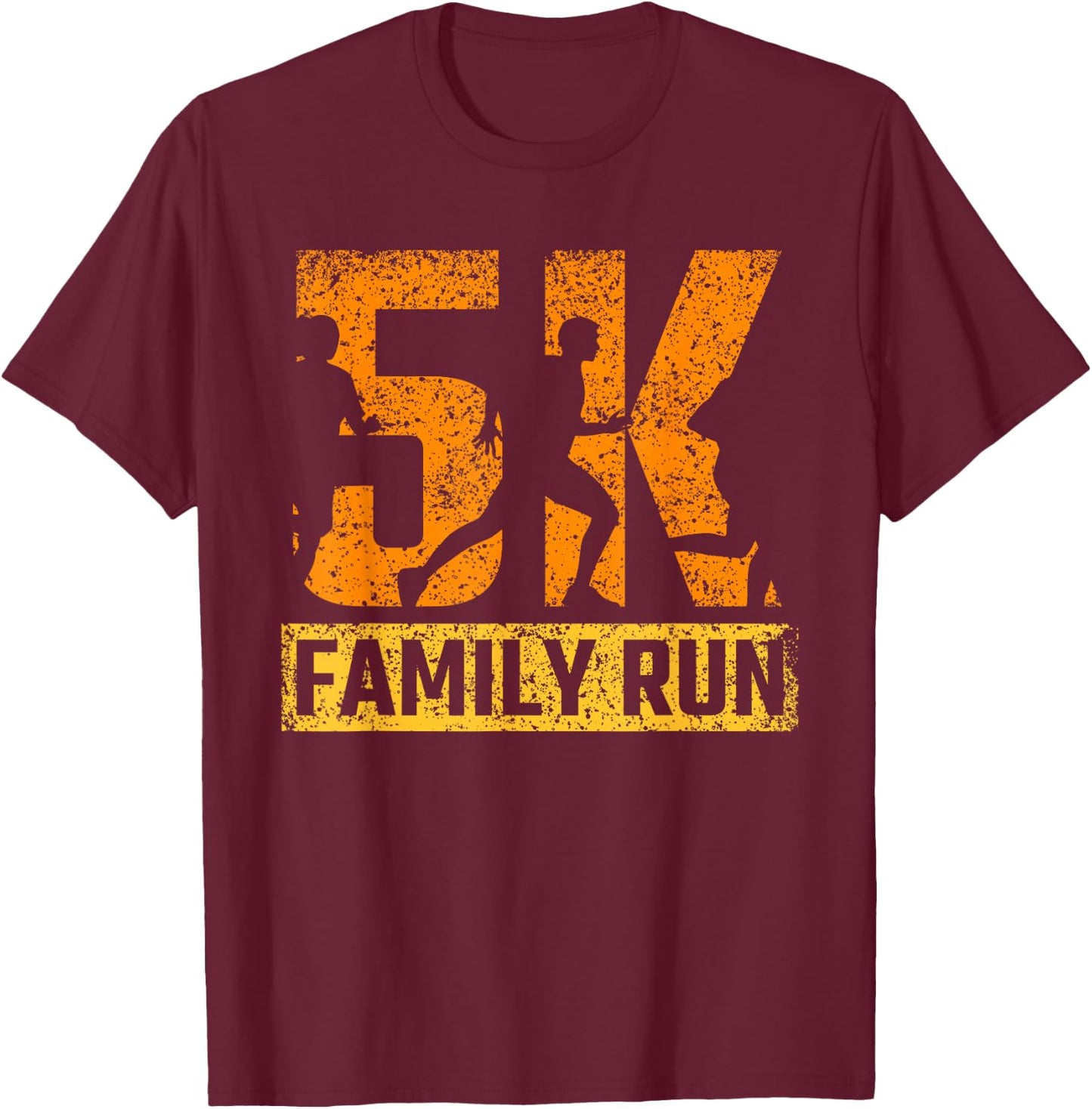 5K Family Run Running Runner Race 5K T-Shirt - T-Shirt | Maroon