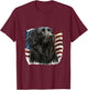 Flat Coated Retriever 4th of July - Flat Coated Retriever T-Shirt - T-Shirt | Maroon