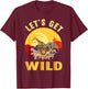 Funny Safari Design Women Kids Safari Animal Lovers T-Shirt - T-Shirt | Maroon