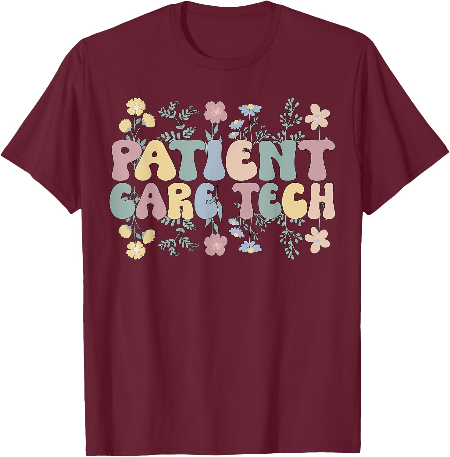 PCT Patient Care Tech Patient Care Technician T-Shirt - T-Shirt | Maroon