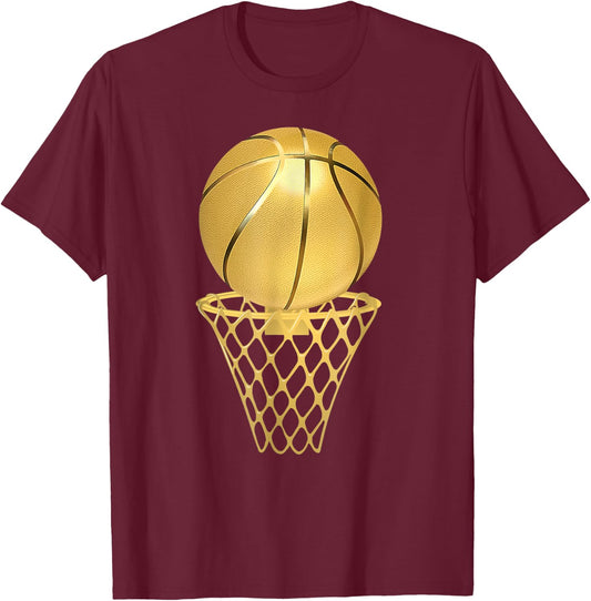 Basketball Player - Trophy Game Coach Sports Lover T-Shirt - T-Shirt | Maroon