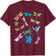 Nurse And Dog Mom Dragonfly Watercolor Happy Nurse Week 2023 Women T-Shirt - T-Shirt | Maroon