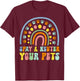 Cute rainbow cat dog spay neuter pets awareness veterinary Women Girls Kids T-Shirt - T-Shirt | Maroon