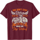 Vintage Motorbike Motorcycle T-Shirt - T-Shirt | Maroon