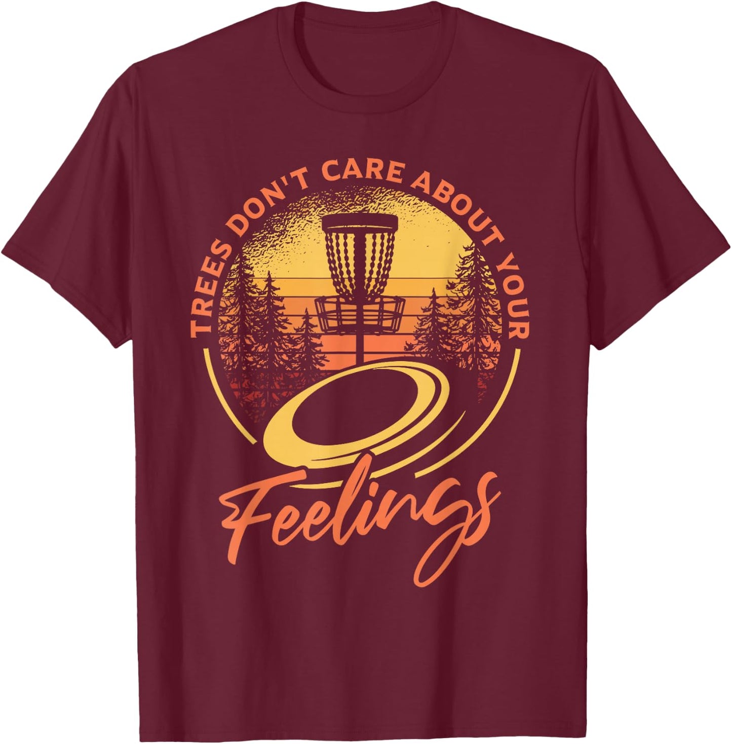 Funny Frisbee Golf Disc Golf Player T-Shirt - T-Shirt | Maroon