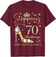Stepping Into My 70th Birthday With God's Grace & Mercy Bday T-Shirt - T-Shirt | Maroon