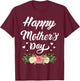 Happy Mother's Day 2024 Mom Grandma T-Shirt - T-Shirt | Maroon