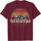Retro Shenandoah National Park US Vintage Shenandoah T-Shirt - T-Shirt | Maroon