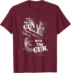 Army of Darkness Guy with The Gun Small T-Shirt - T-Shirt | Maroon