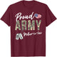 Proud Army Mother-In-Law Army Graduation Army Mother-In-Law T-Shirt - T-Shirt | Maroon