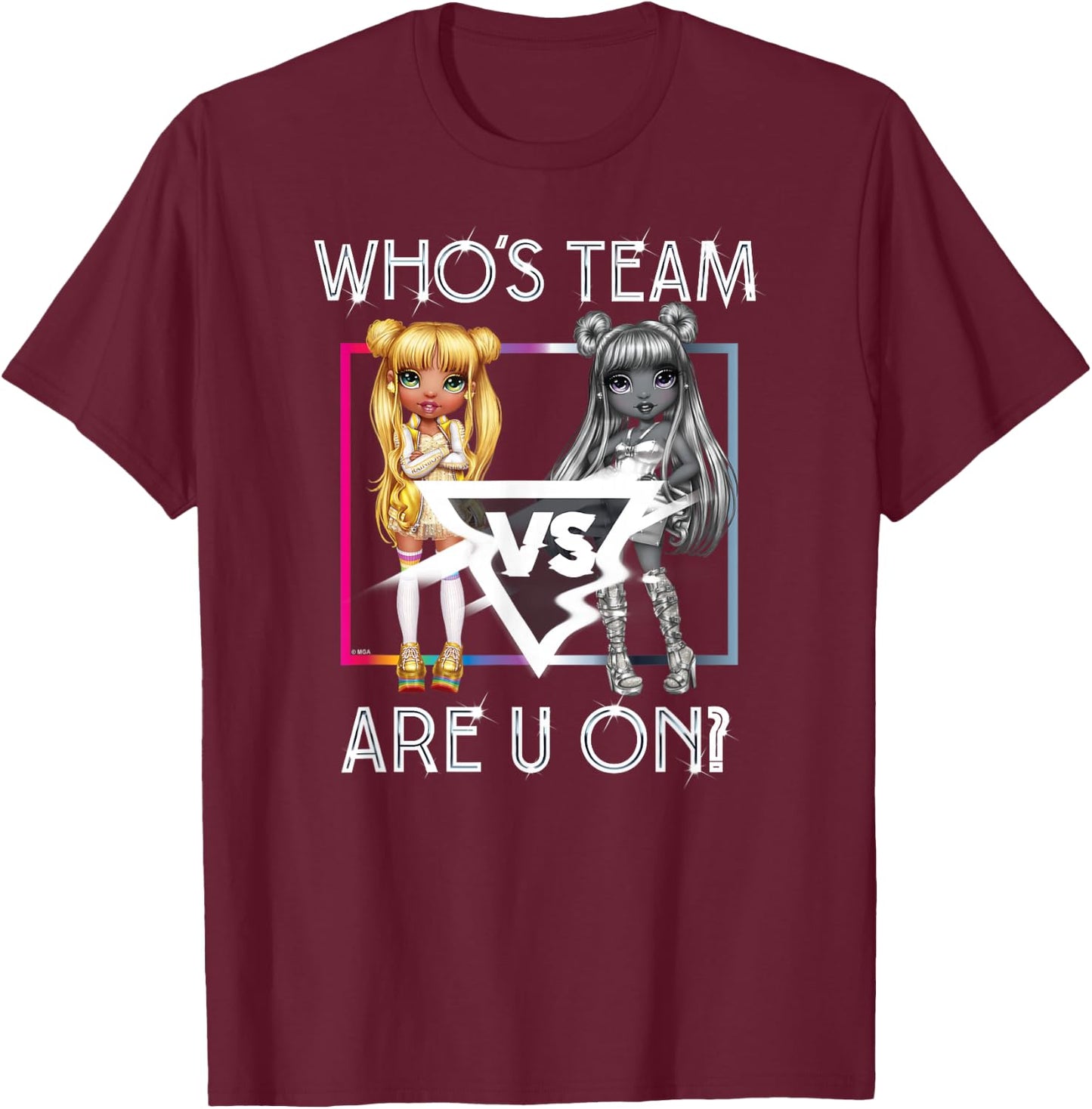 Rainbow High - Rainbow High Vs Shadow High T-Shirt - T-Shirt | Maroon