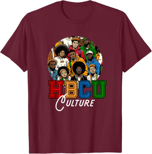 HBCU Culture Men and Women Grad T-Shirt - T-Shirt | Maroon