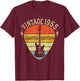 Guitar Lover 68 Years Old Gift, Vintage 1955 Limited Edition T-Shirt - T-Shirt | Maroon