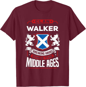 Clan Walker Scottish Surname Family Reunion Scotland T-Shirt - T-Shirt | Maroon