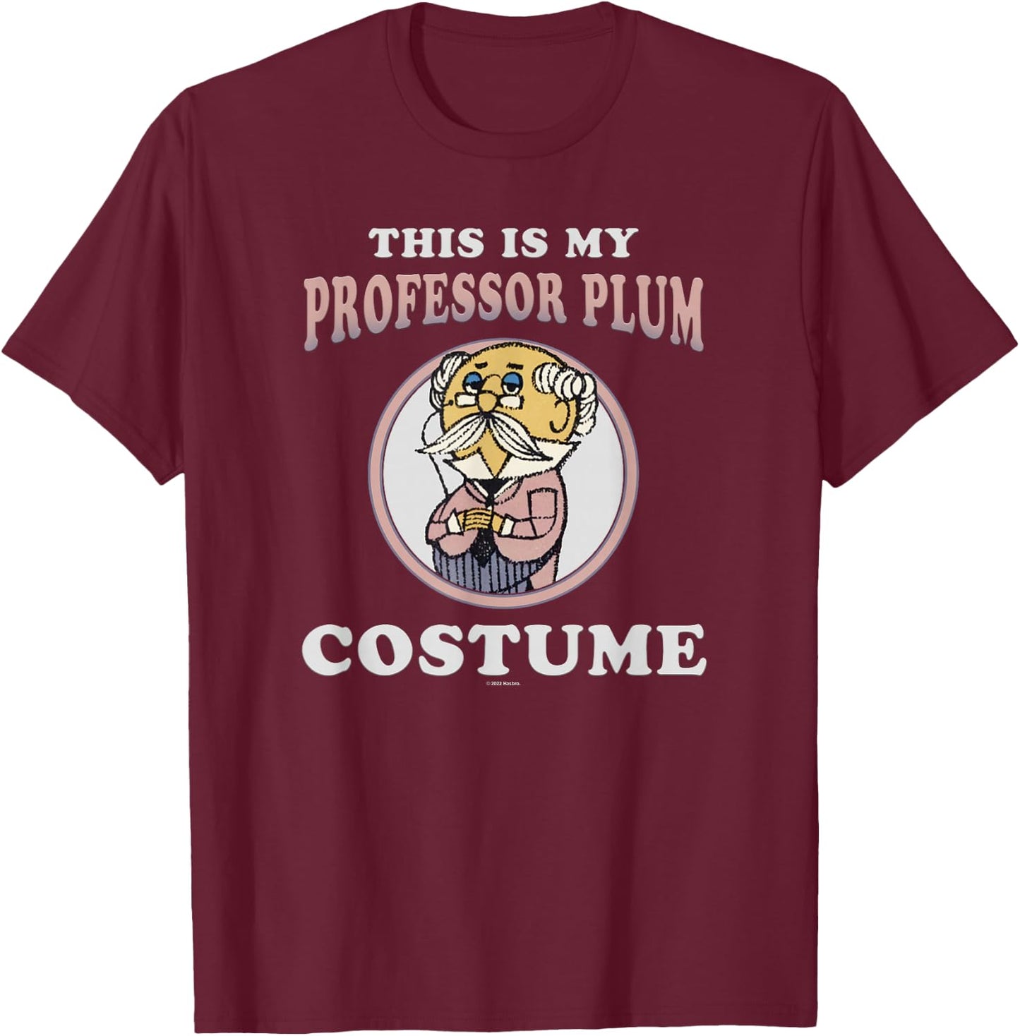 Clue This Is My Professor Plum Costume T-Shirt - T-Shirt | Maroon