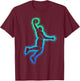 Basketball Player Dunking Men Basketball Boys T-Shirt - T-Shirt | Maroon